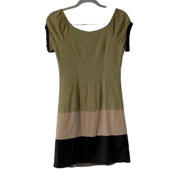 Robbie Bee Signature lined, detailed linen rayon dress size 8P - Picture 5 of 8